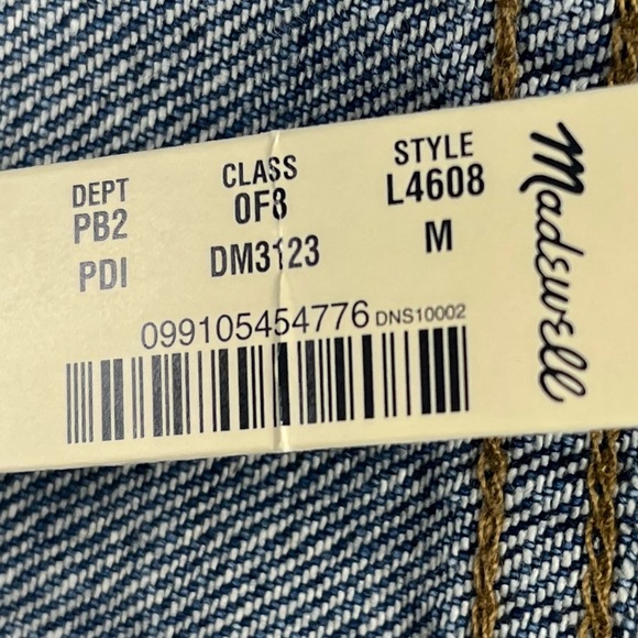 Madewell Boxy-Crop Denim Jacket – Polka Dot Print (Size M) - Picture 6 of 6